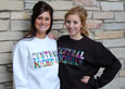 Black Or White Crew W/Foil Tie Dye Central Mich.