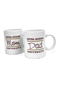 Central Michigan Mom And Dad Mug Set W/ Gift Box