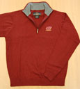 1/4 Zip Maroon Sweater W/ Flying "C"