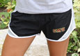 Black & Grey Running Shorts W/ C M U