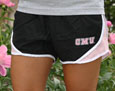 Black & Pink Running Shorts W/ C M U