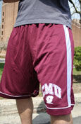 Maroon & White Shorts With Cmu & "C" On Left Leg