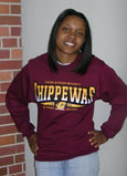 Maroon Long Sleeve Tee W/ Chippewas 1892