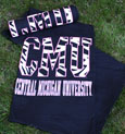 Black Twin Size Sweatshirt Blanket W/ Zebra Cmu