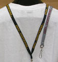 C M U Chippewas Lanyard-1/2" Wide - Black And Grey