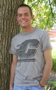 Faded Wash Graphite Tee With Flying C