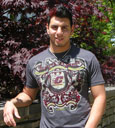Charcoal Grey Distressed Textured Graphic Tee