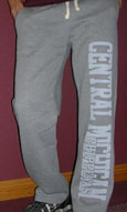 Grey Drawstring Sweatpants W/Cent.Mich.On Left Leg