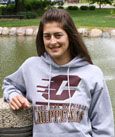 Grey Hood With Flying "C" & Central Michigan Chips