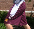 Maroon & White Adidas Climalite Shorts W/Flying"C"