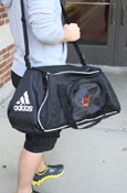Black Adidas Gym Back W Flying C Logo