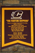 Felt Banner W/ " The Fighting Chippewa" Fight Song