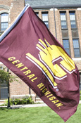 Action C Central Michigan Maroon Flag