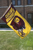 Central Michigan Action C Football Helmet Flag<br><brand></brand>