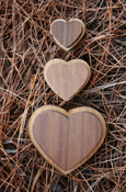 Double Oak Wood Heart