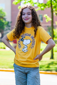 Snoopy Central Michigan University Children's Gold T-Shirt
