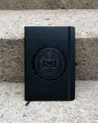 Central Michigan Seal Black Textured Journal