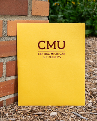 Gold 2-Pocket Folder with CMU<br><brand>ROARING SPRING</brand>