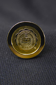 Central Michigan Seal Gold Plated Affinity Lapel Pin