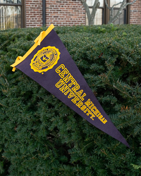 Central Michigan University Seal Maroon Pennant