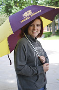 Action C Central Michigan Maroon & Gold 48-inch Umbrella