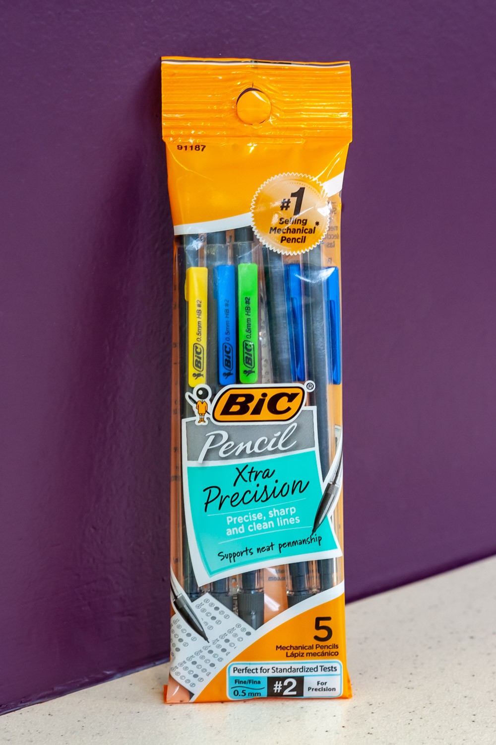 Assorted Xtra Precision 0.5 mm Mechanical Pencils (5 pk)<br><brand>BIC</brand>