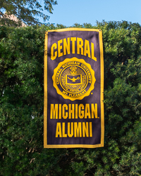 Central Michigan Alumni Maroon Vertical Felt Banner<br><brand></brand>