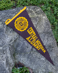 12x30 Central Michigan Alumni Pennant with Seal