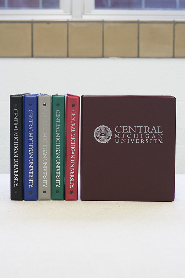 1 inch color central michigan binders the cmu bookstore