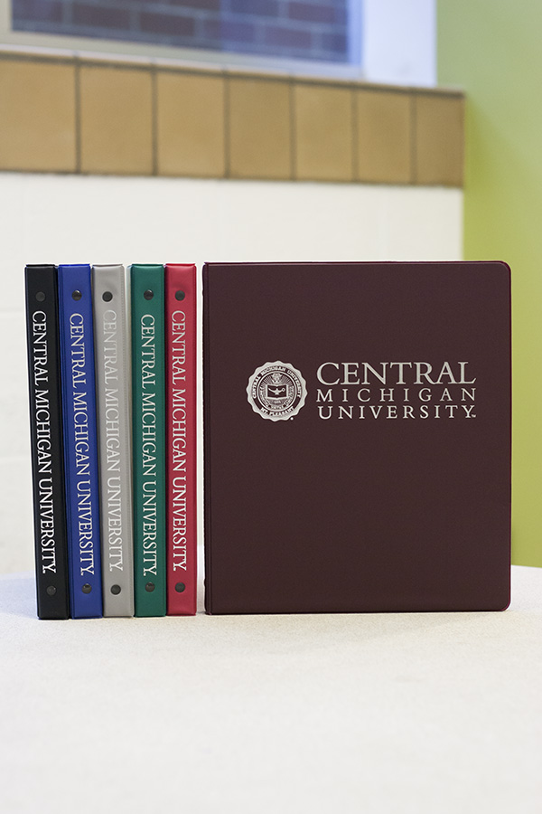 Central Michigan University Seal ½-inch Binder, Assorted Colors