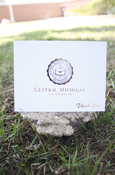 Central Michigan Gold Seal 10 Thank You Cards And Envelopes