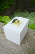 6x4x4 White Gift Box with Gold Action C