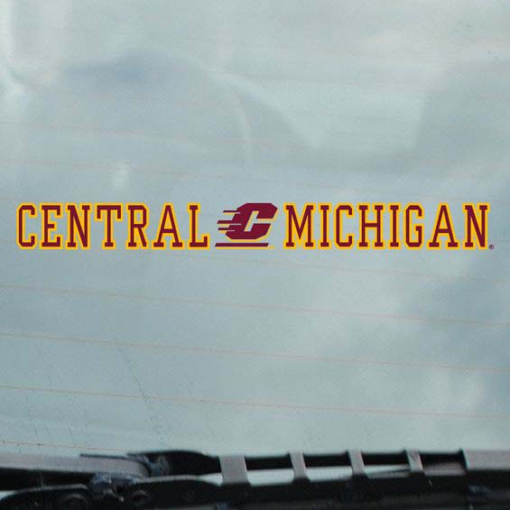 Central Michigan Action C Static Cling Decal