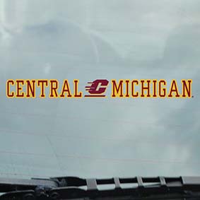 Central Michigan Action C Static Cling Decal<br><brand>COLOR SHOCK</brand>