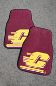 Action C Maroon 2-Piece Carpet Car Mats
