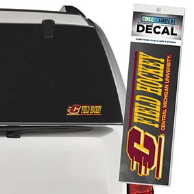 Action C Central Michigan Field Hockey Automotive Decal<br><brand>COLOR SHOCK</brand>