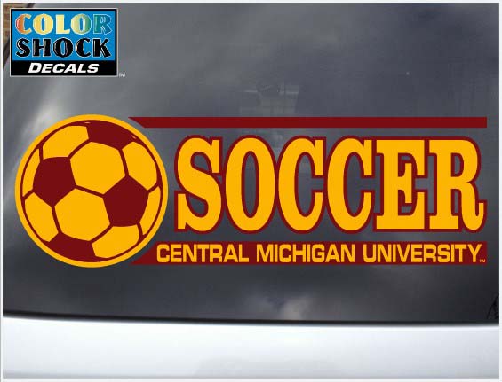 Central Michigan University Soccer Automotive Decal (SKU 1186900917)
