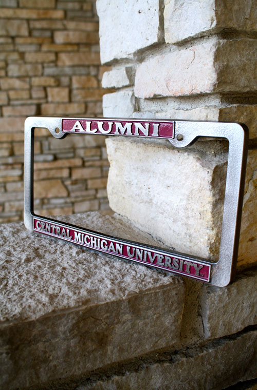 Central Michigan University Alumni Pewter License Plate Frame<br><brand></brand>