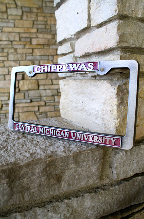 Central Michigan University Chippewas Pewter License Plate Frame (SKU 1209682417)