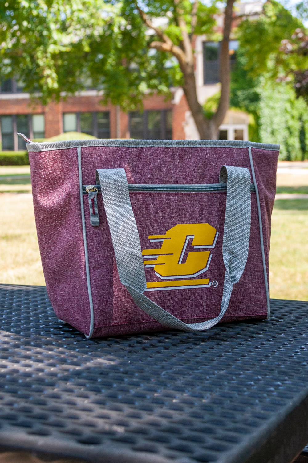 Maroon Canvas Action C Insulated Cooler Tote