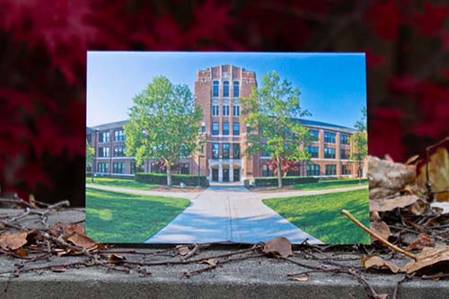 Central Michigan University Warriner Hall Note Card