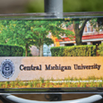 Central Warriner Hall Key Chain With Central Michigan University on Back