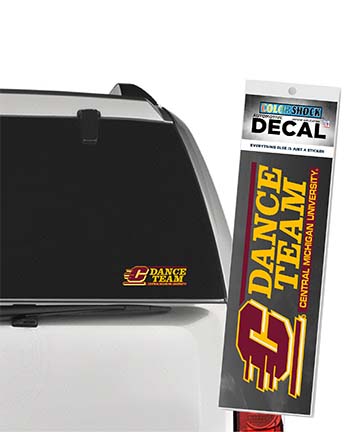 Action C Central Michigan Dance Team Automotive Decal<br><brand>COLOR SHOCK</brand>