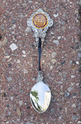 Souvenir Silver Spoon with Central Seal