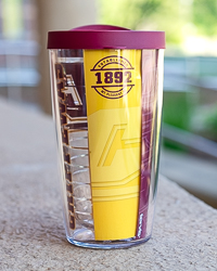 Action C Central Michigan 16 oz. Tumbler with Maroon Lid
