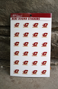 Action C Vinyl Mini Round Stickers