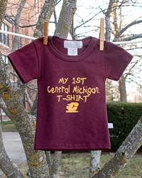 My First Central Michigan T-Shirt Action C Maroon T-Shirt