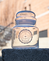 Central Michigan Seal Apothecary Jar