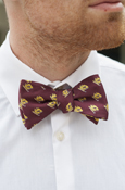 Action C Maroon Churchill Style Bow Tie<br><brand></brand>