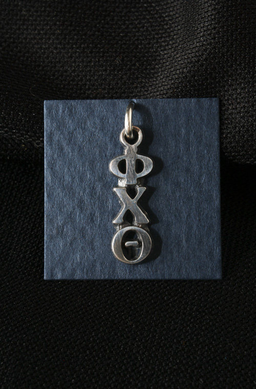 Phi Chi Theta Sterling Silver Lavalier